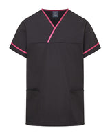 UNISEX LIGHTWEIGHT CONTRAST V-NECK HEALTHCARE TUNIC UNIFORM