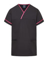 UNISEX LIGHTWEIGHT CONTRAST V-NECK HEALTHCARE TUNIC UNIFORM