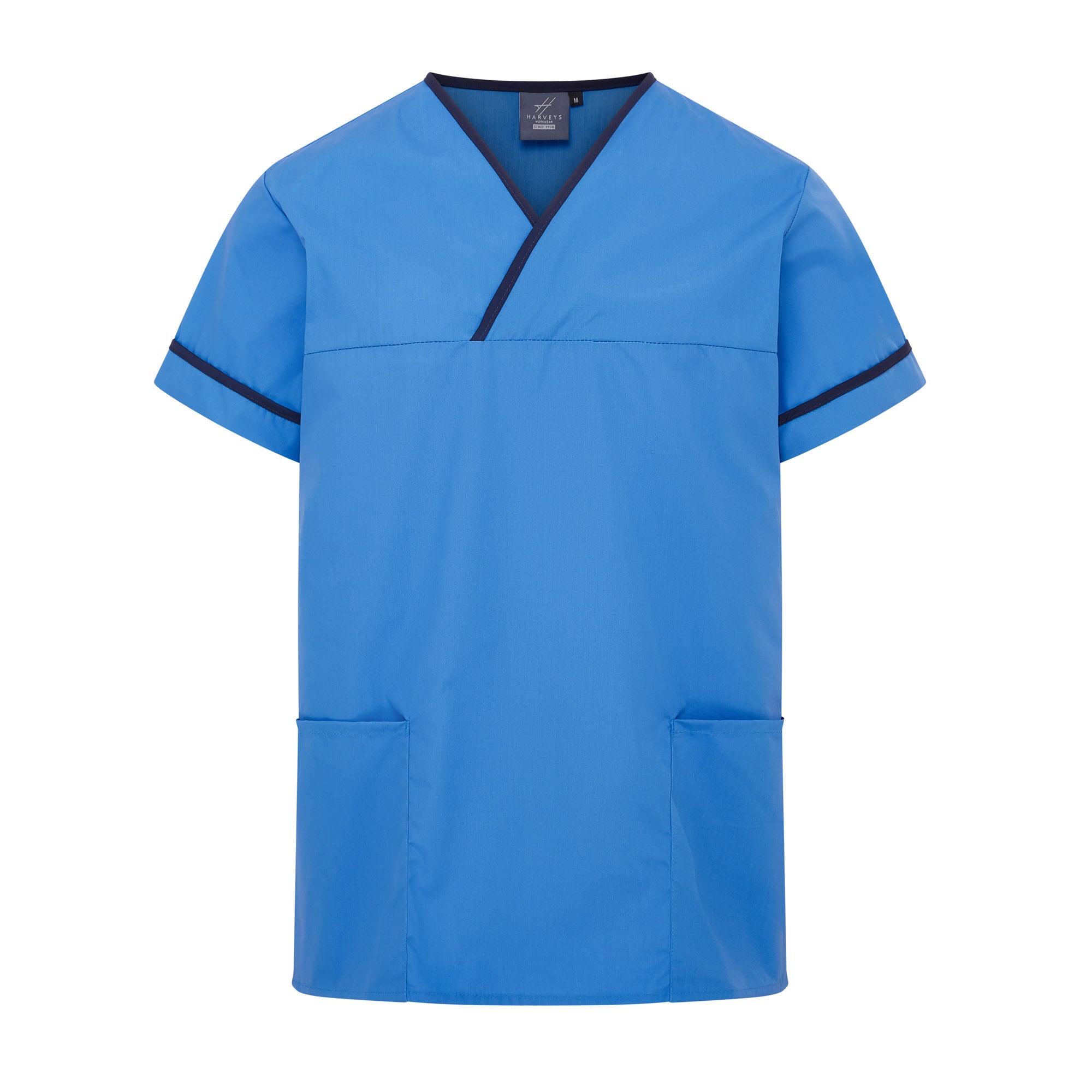 UNISEX LIGHTWEIGHT CONTRAST V-NECK HEALTHCARE TUNIC UNIFORM