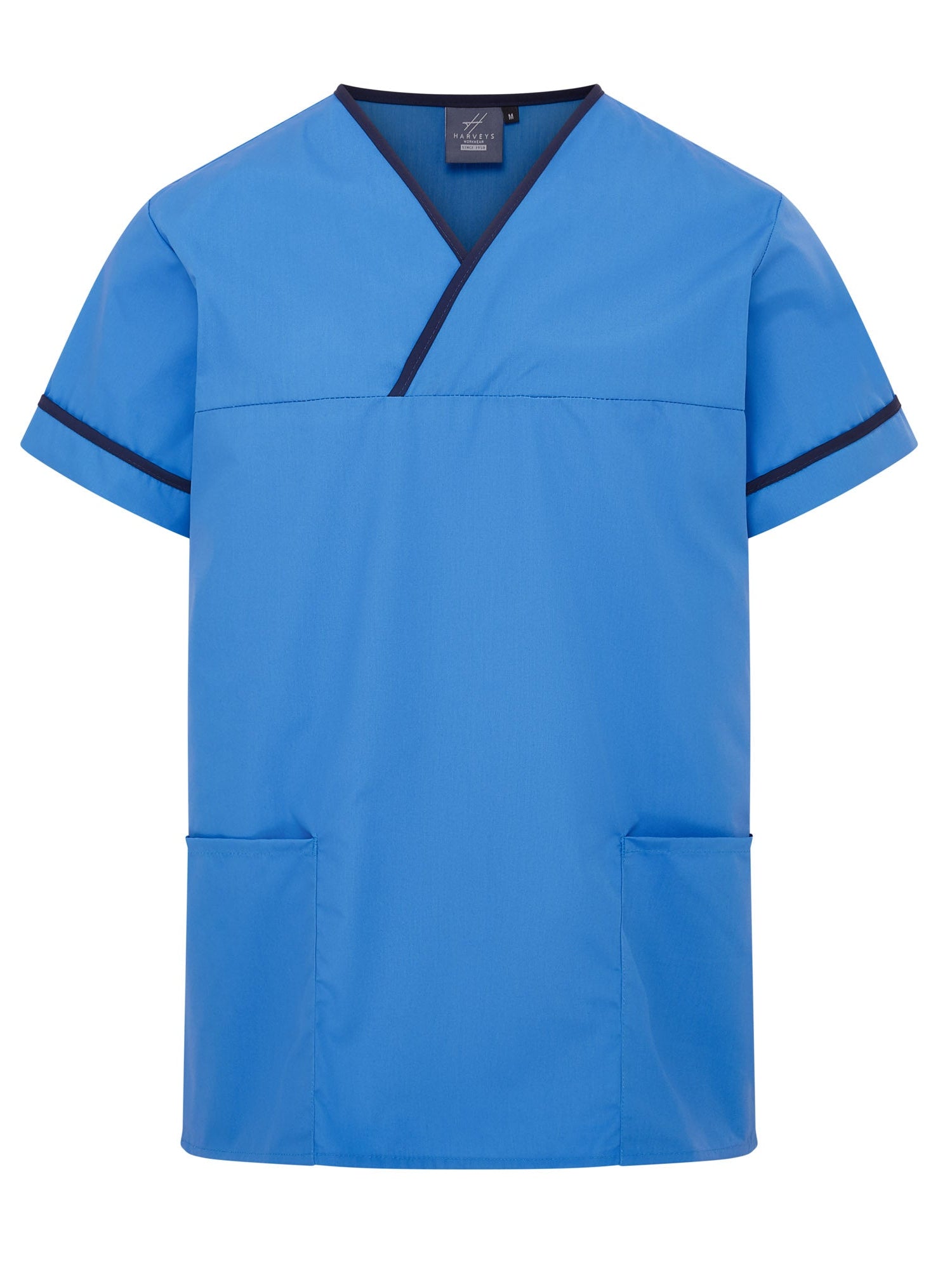 UNISEX LIGHTWEIGHT CONTRAST V-NECK HEALTHCARE TUNIC UNIFORM