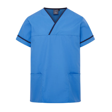 UNISEX LIGHTWEIGHT CONTRAST V-NECK HEALTHCARE TUNIC UNIFORM