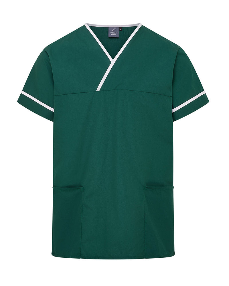 UNISEX LIGHTWEIGHT CONTRAST V-NECK HEALTHCARE TUNIC UNIFORM