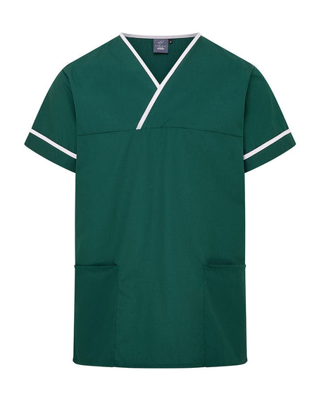 UNISEX LIGHTWEIGHT CONTRAST V-NECK HEALTHCARE TUNIC UNIFORM