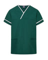 UNISEX LIGHTWEIGHT CONTRAST V-NECK HEALTHCARE TUNIC UNIFORM