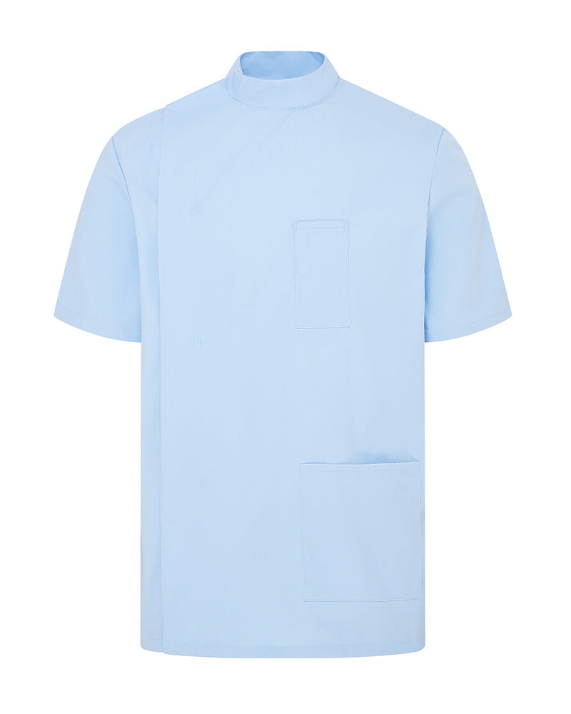 MEN'S STUD-FASTEN HEALTHCARE TUNIC UNIFORM WITH MANDARIN COLLAR