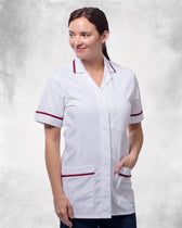 Women's Zip Tunic - White/ Clearance Trims