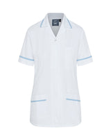 WOMEN'S NURSE TUNIC UNIFORM WITH CONCEALED ZIP FASTEN