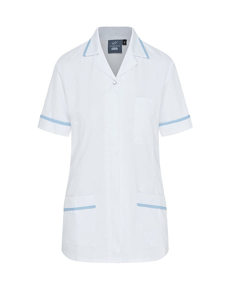 WOMEN'S NURSE TUNIC UNIFORM WITH CONCEALED ZIP FASTEN