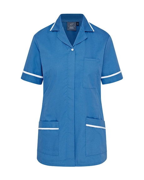 WOMEN'S NURSE TUNIC UNIFORM WITH CONCEALED ZIP FASTEN