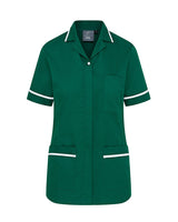 WOMEN'S NURSE TUNIC UNIFORM WITH CONCEALED ZIP FASTEN