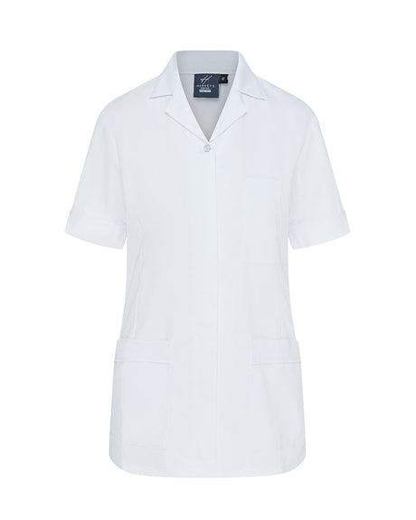 WOMEN'S NURSE TUNIC UNIFORM WITH CONCEALED ZIP FASTEN