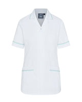 WOMEN'S NURSE TUNIC UNIFORM WITH CONCEALED ZIP FASTEN