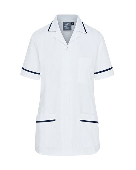 WOMEN'S NURSE TUNIC UNIFORM WITH CONCEALED ZIP FASTEN
