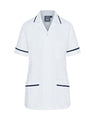 WOMEN'S NURSE TUNIC UNIFORM WITH CONCEALED ZIP FASTEN