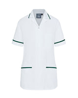 WOMEN'S NURSE TUNIC UNIFORM WITH CONCEALED ZIP FASTEN
