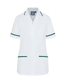 WOMEN'S NURSE TUNIC UNIFORM WITH CONCEALED ZIP FASTEN
