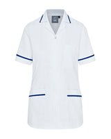 WOMEN'S NURSE TUNIC UNIFORM WITH CONCEALED ZIP FASTEN