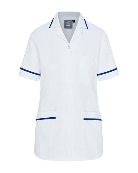 WOMEN'S NURSE TUNIC UNIFORM WITH CONCEALED ZIP FASTEN