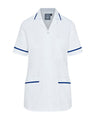 WOMEN'S NURSE TUNIC UNIFORM WITH CONCEALED ZIP FASTEN