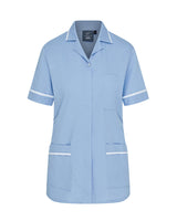 WOMEN'S NURSE TUNIC UNIFORM WITH CONCEALED ZIP FASTEN