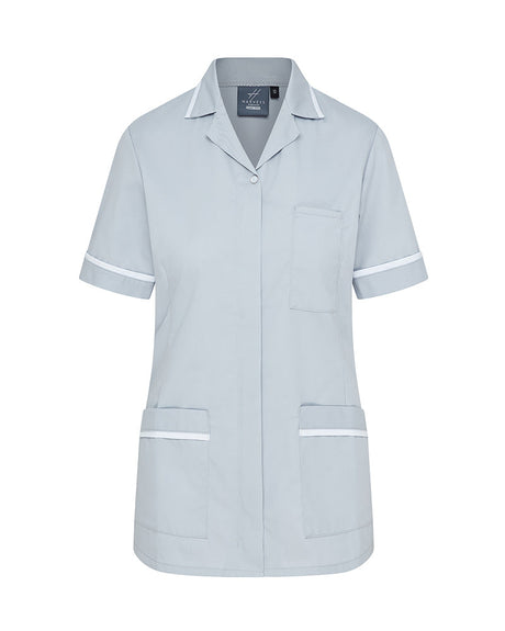 WOMEN'S NURSE TUNIC UNIFORM WITH CONCEALED ZIP FASTEN
