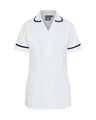 WOMEN’S ZIP FRONT NURSE TUNIC UNIFORM WITH ROUNDED COLLAR