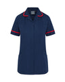 WOMEN’S ZIP FRONT NURSE TUNIC UNIFORM WITH ROUNDED COLLAR