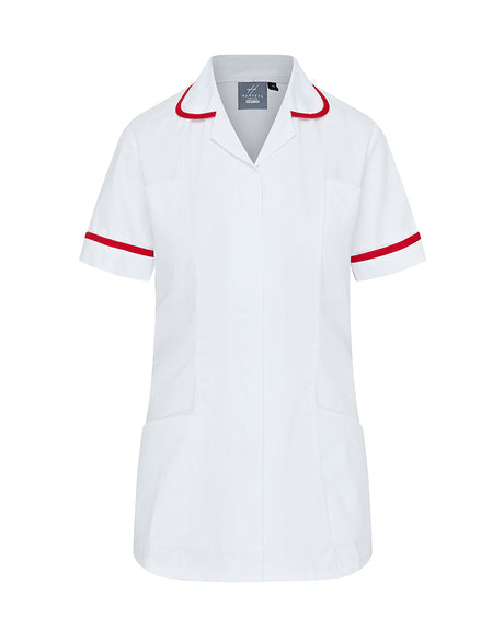 WOMEN’S ZIP FRONT NURSE TUNIC UNIFORM WITH ROUNDED COLLAR