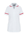 WOMEN’S ZIP FRONT NURSE TUNIC UNIFORM WITH ROUNDED COLLAR