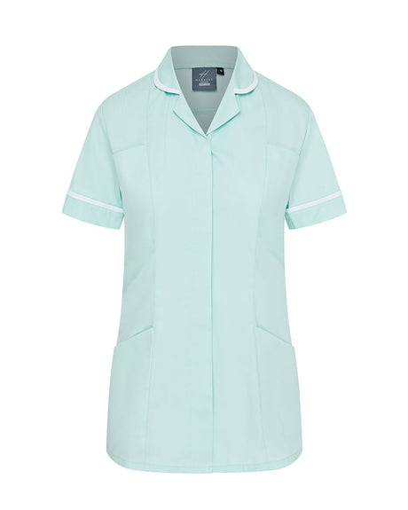 WOMEN’S ZIP FRONT NURSE TUNIC UNIFORM WITH ROUNDED COLLAR