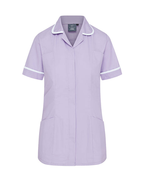 WOMEN’S ZIP FRONT NURSE TUNIC UNIFORM WITH ROUNDED COLLAR