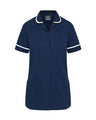 WOMEN’S ZIP FRONT NURSE TUNIC UNIFORM WITH ROUNDED COLLAR