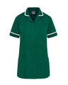 WOMEN’S ZIP FRONT NURSE TUNIC UNIFORM WITH ROUNDED COLLAR