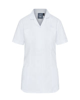 WOMEN’S ZIP FRONT NURSE TUNIC UNIFORM WITH ROUNDED COLLAR