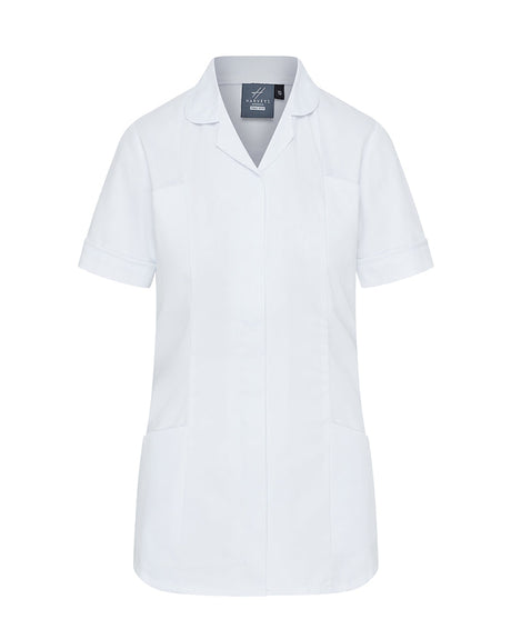 WOMEN’S ZIP FRONT NURSE TUNIC UNIFORM WITH ROUNDED COLLAR