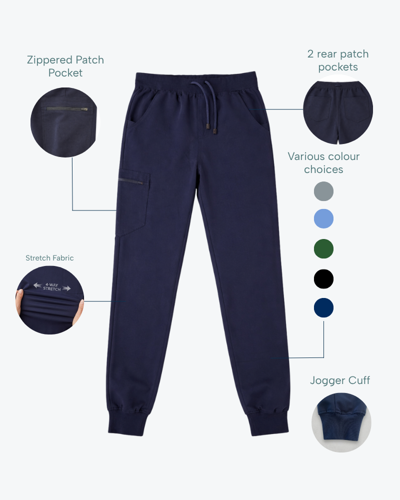 Alumea Ladies Scrub Stretch Jogger Pants
