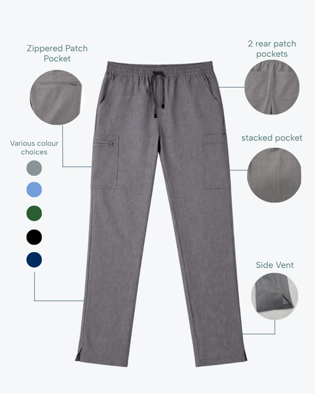 Alumea Ladies Scrub Stretch Cargo Trousers