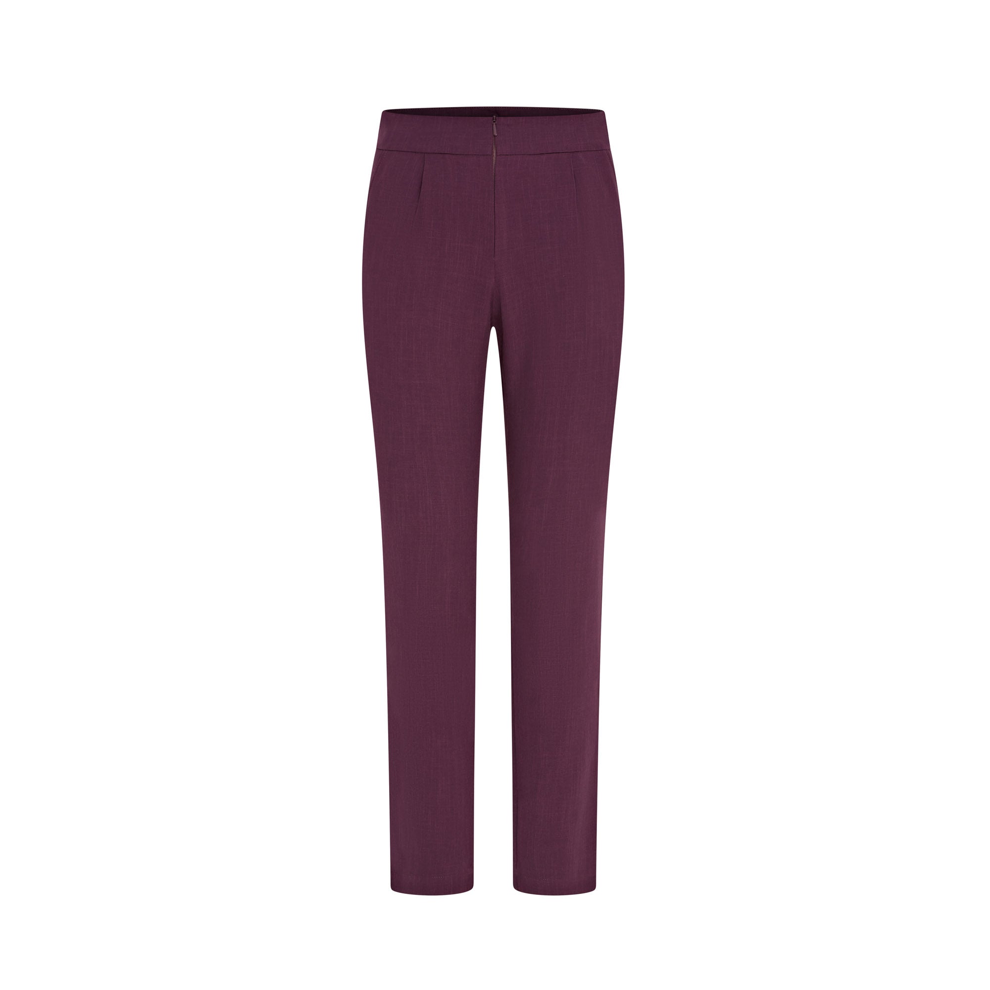 Ila Beauty Trouser With Elasticated Waist - Plum