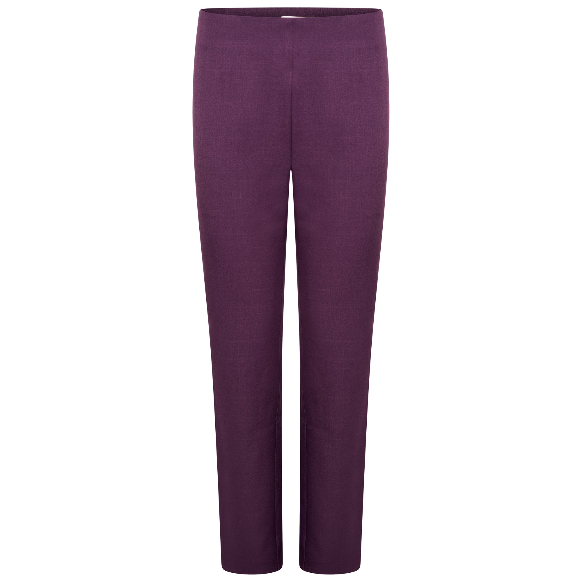 Lili Straight-Leg Beauty Trouser - Plum