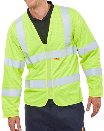 LONG SLEEVE FIRE RETARDANT HI VIS SAFETY VEST