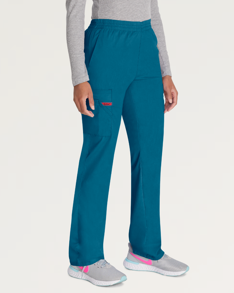 DICKIES EDS SIGNATURE WOMEN'S NATURAL RISE SCRUB CARGO TROUSER