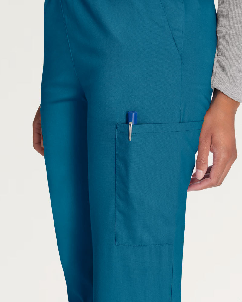 DICKIES EDS SIGNATURE WOMEN'S NATURAL RISE SCRUB CARGO TROUSER