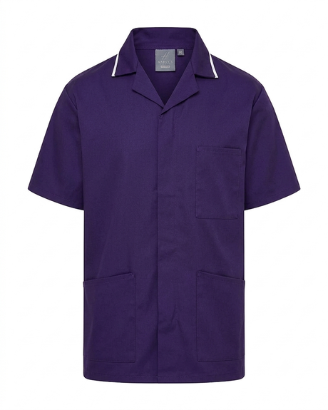 MEN'S NURSE TUNIC UNIFORM WITH CONCEALED STUD FASTEN