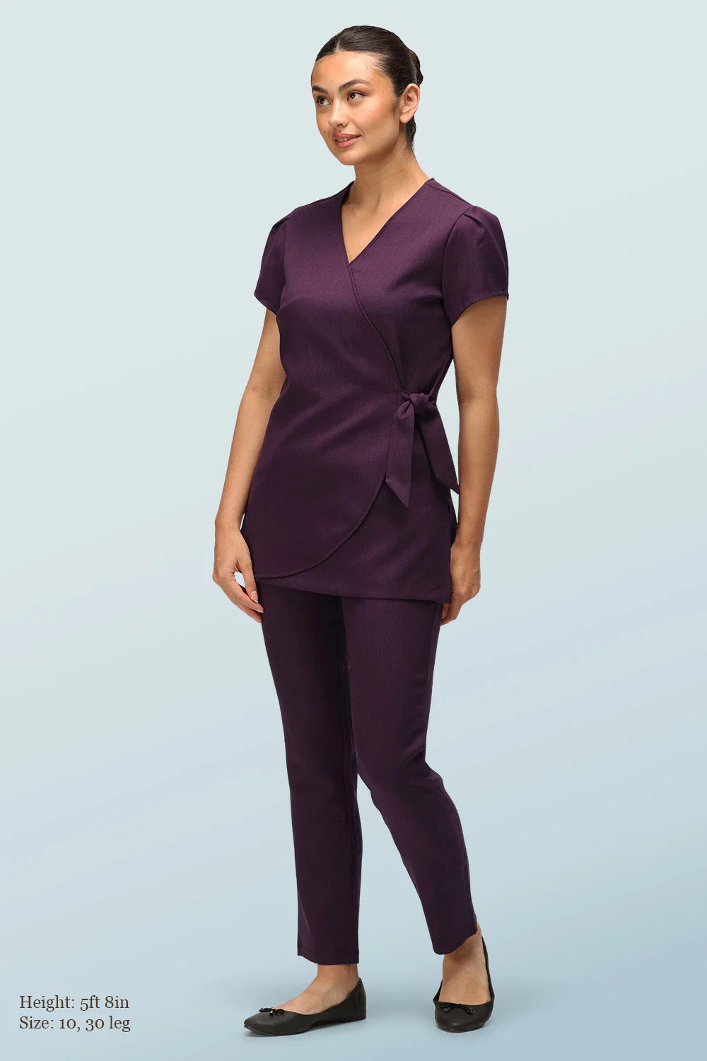 Ila Beauty Trouser With Elasticated Waist - Plum