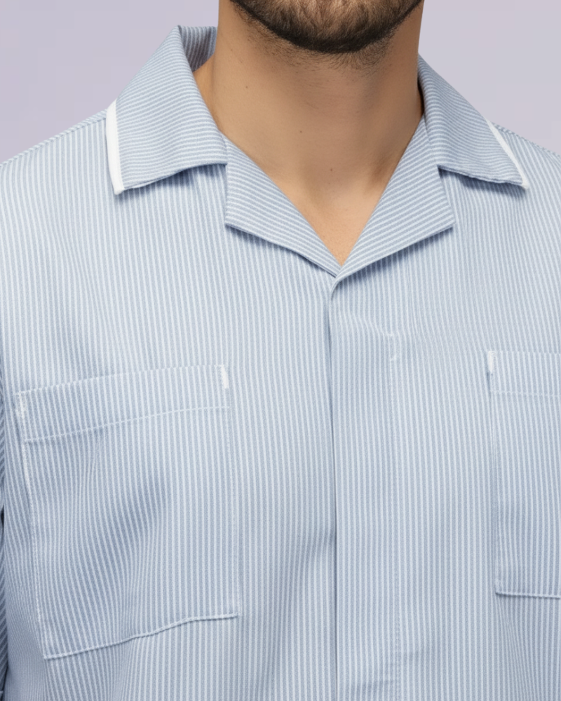 BEHRENS MEN'S STRIPED HEALTHCARE TUNIC