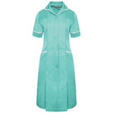 Ladies Dress with Round Collar - Eau de Nil