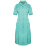 Ladies Dress with Round Collar - Eau de Nil