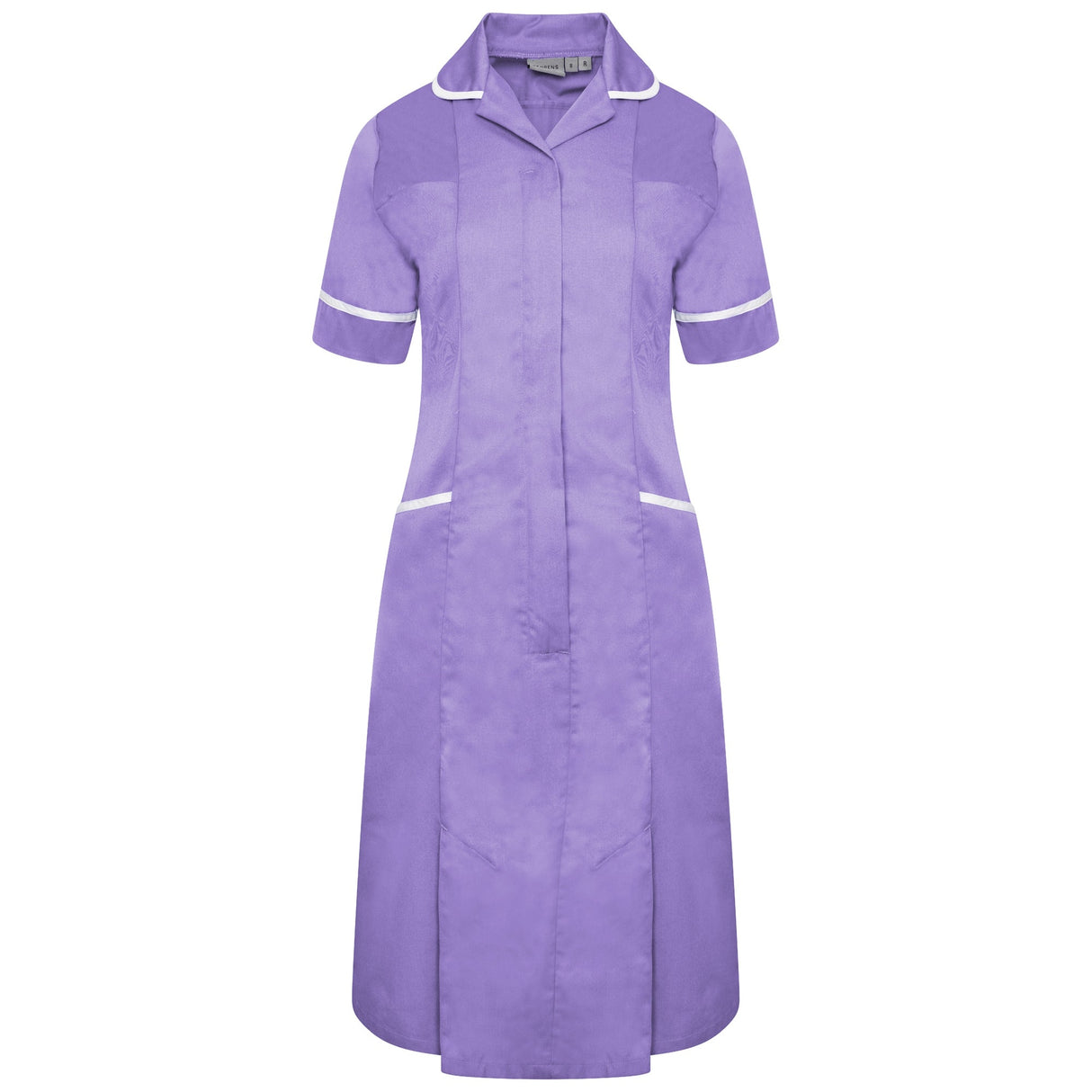 Ladies Dress with Round Collar - Lilac