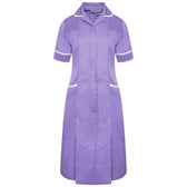 Ladies Dress with Round Collar - Lilac
