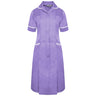 Ladies Dress with Round Collar - Lilac